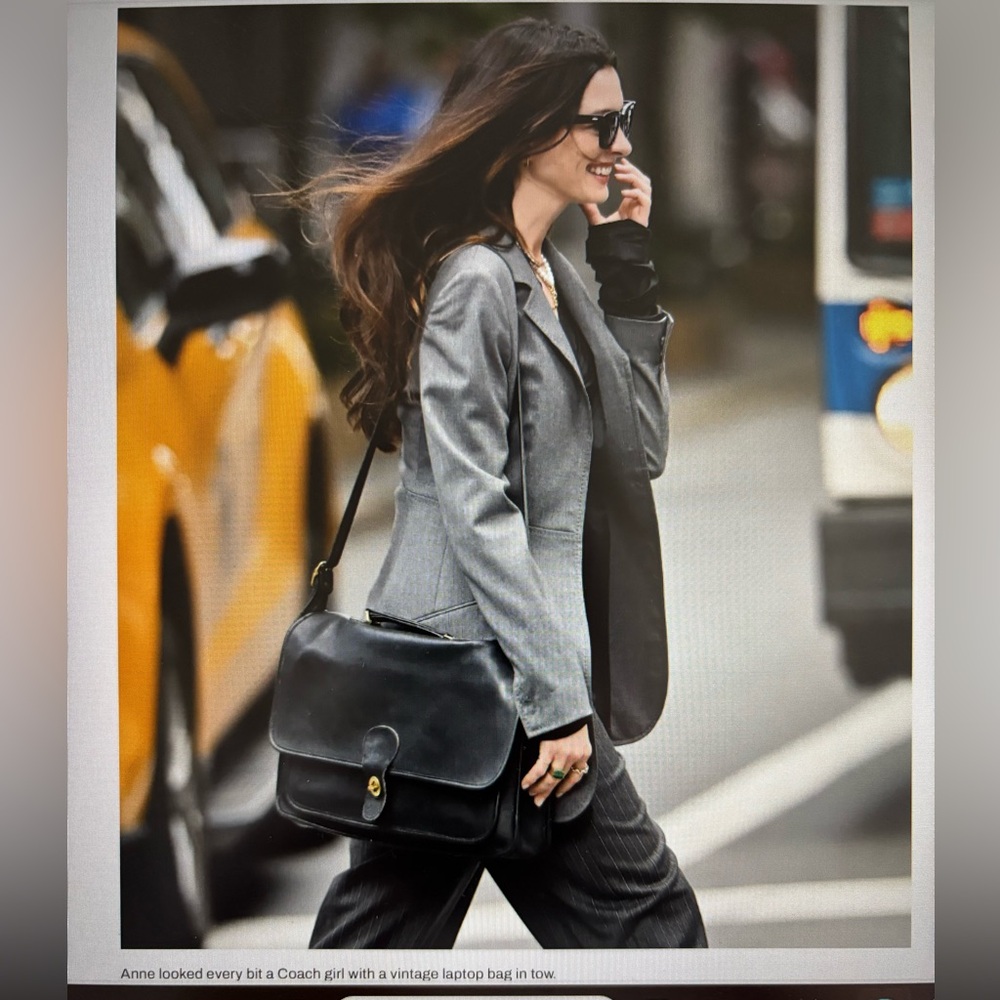 Coach laptop Bag vintage as seen on Anne Hathaway in Devil Wears Prada 2